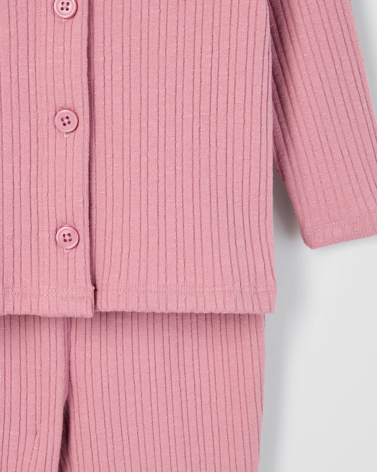 Baby Rib Cardigan and Pants Set 5 of 5