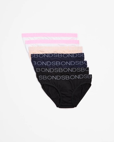 Bonds Girls Bikini Briefs 7 Pack - Multi Core