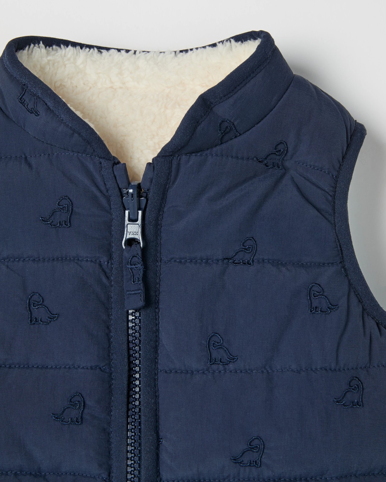 Baby Reversible Sherpa Puffer Vest 2 of 3