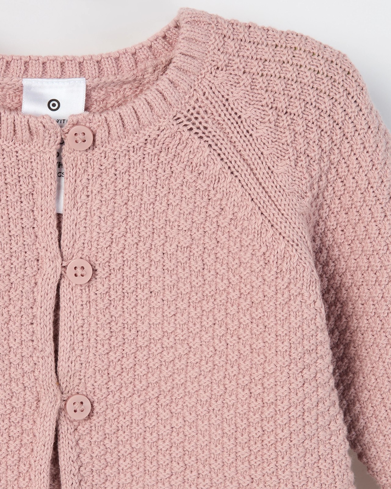 Baby Organic Cotton Cardigan, Pants and Bootie Knit Set - Lotus 2 of 3