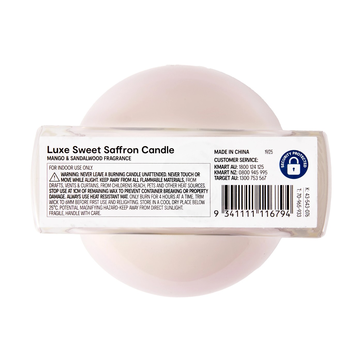 Luxe Sweet Saffron Candle - Anko 4 of 4