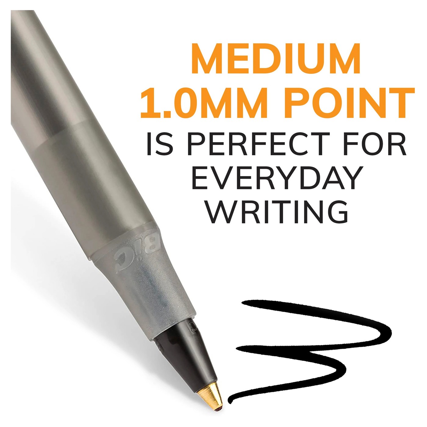 15 Pack BIC Round Stic Ballpoint Pens - Black 3 of 6