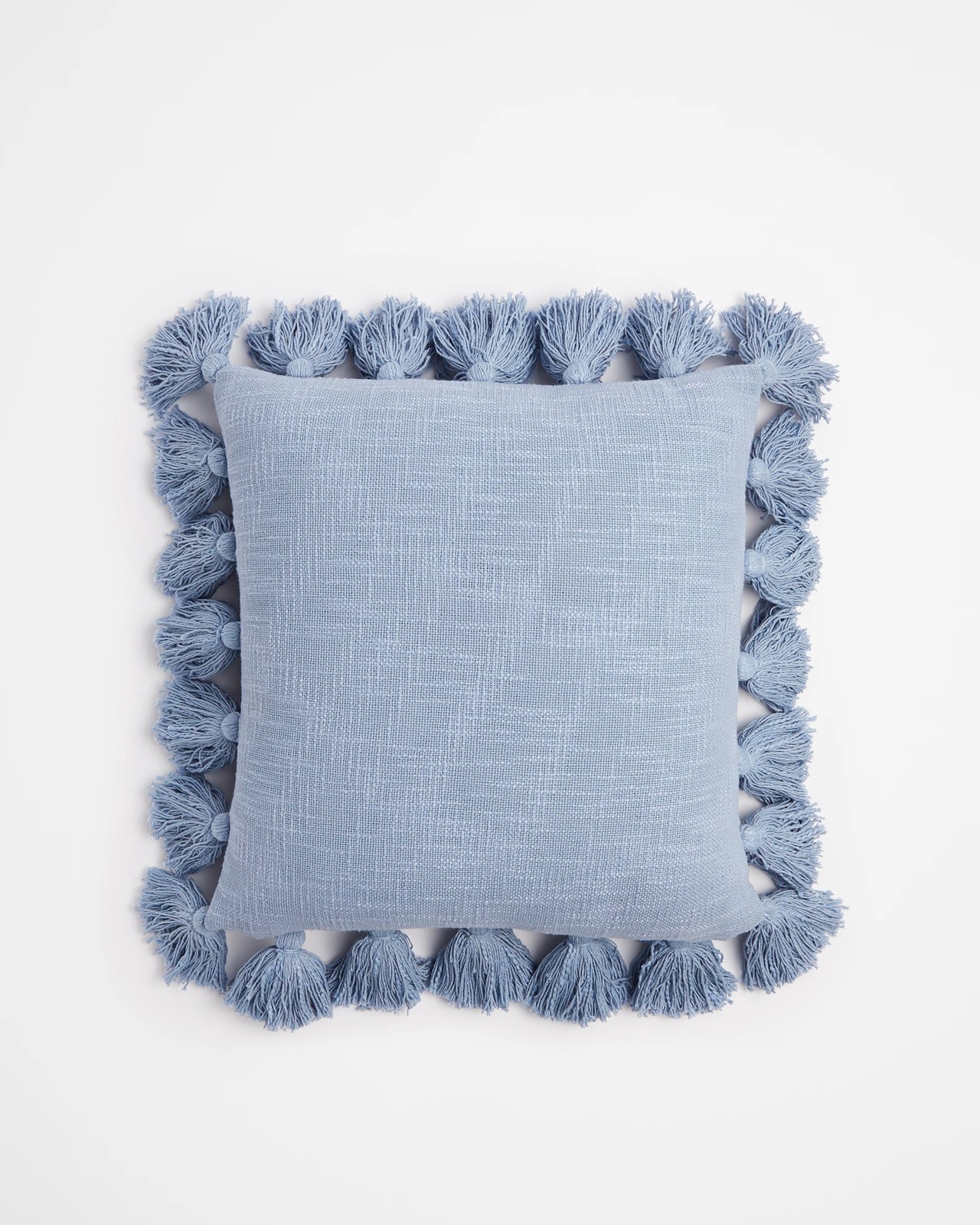 Blue tassel cushion hotsell