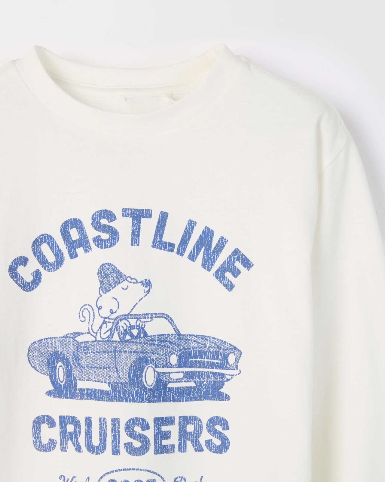 Australian Cotton Long Sleeve T-Shirt - Cloud Dancer 4 of 5