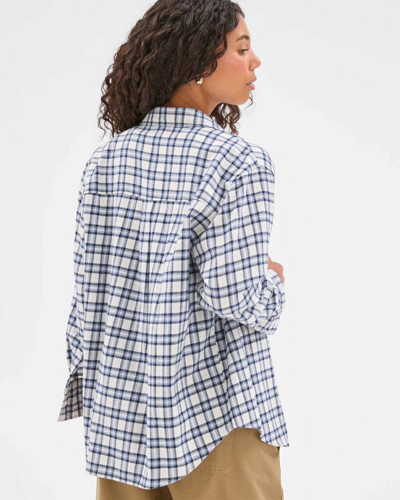 Long Sleeve Check Shirt - Blue Check 5 of 5