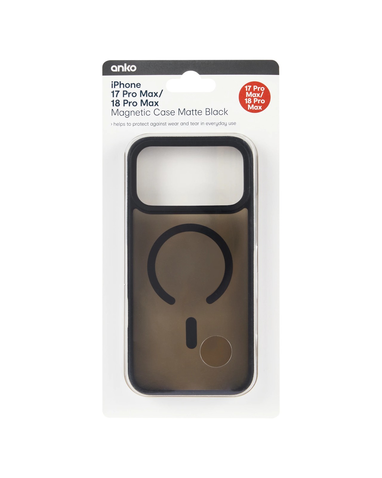 Anko iPhone 17 Pro Max Magnetic Case - Matte Black 6 of 6