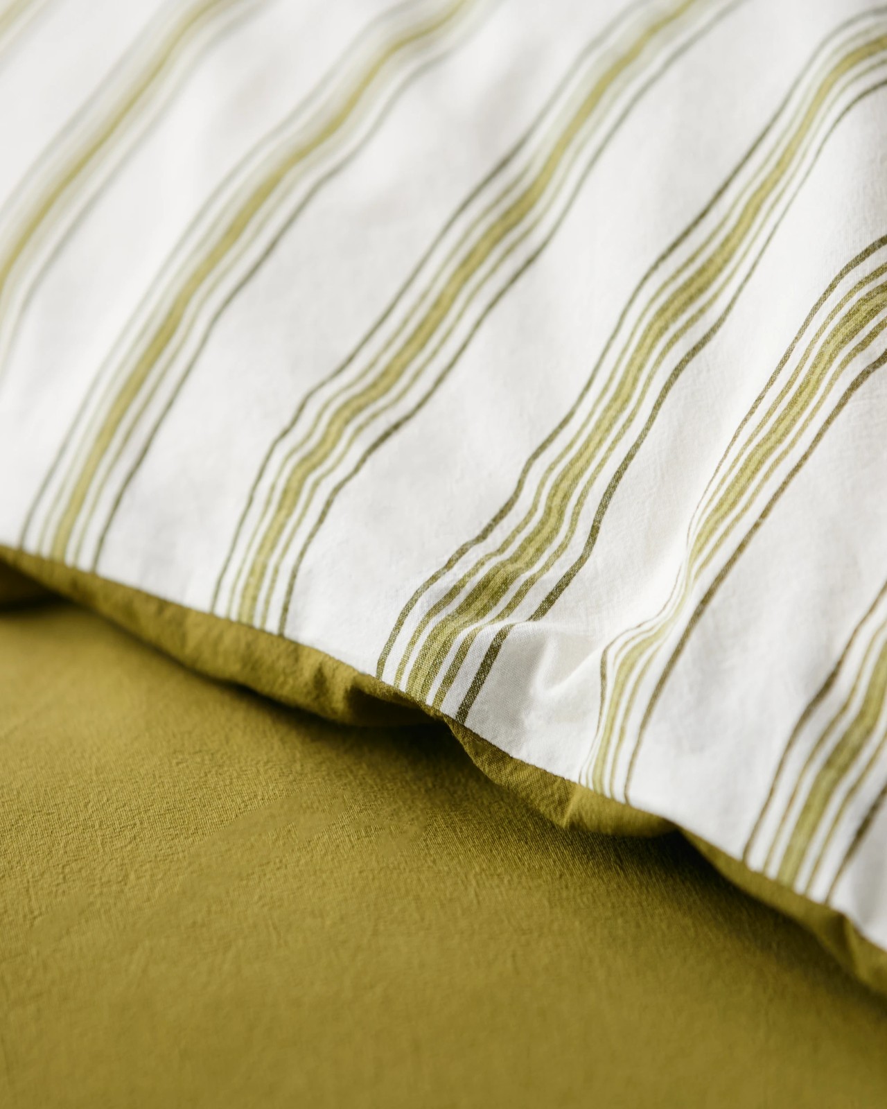 Arlo Cotton Stonewash Quilt Cover Set - Avocado 5 of 6