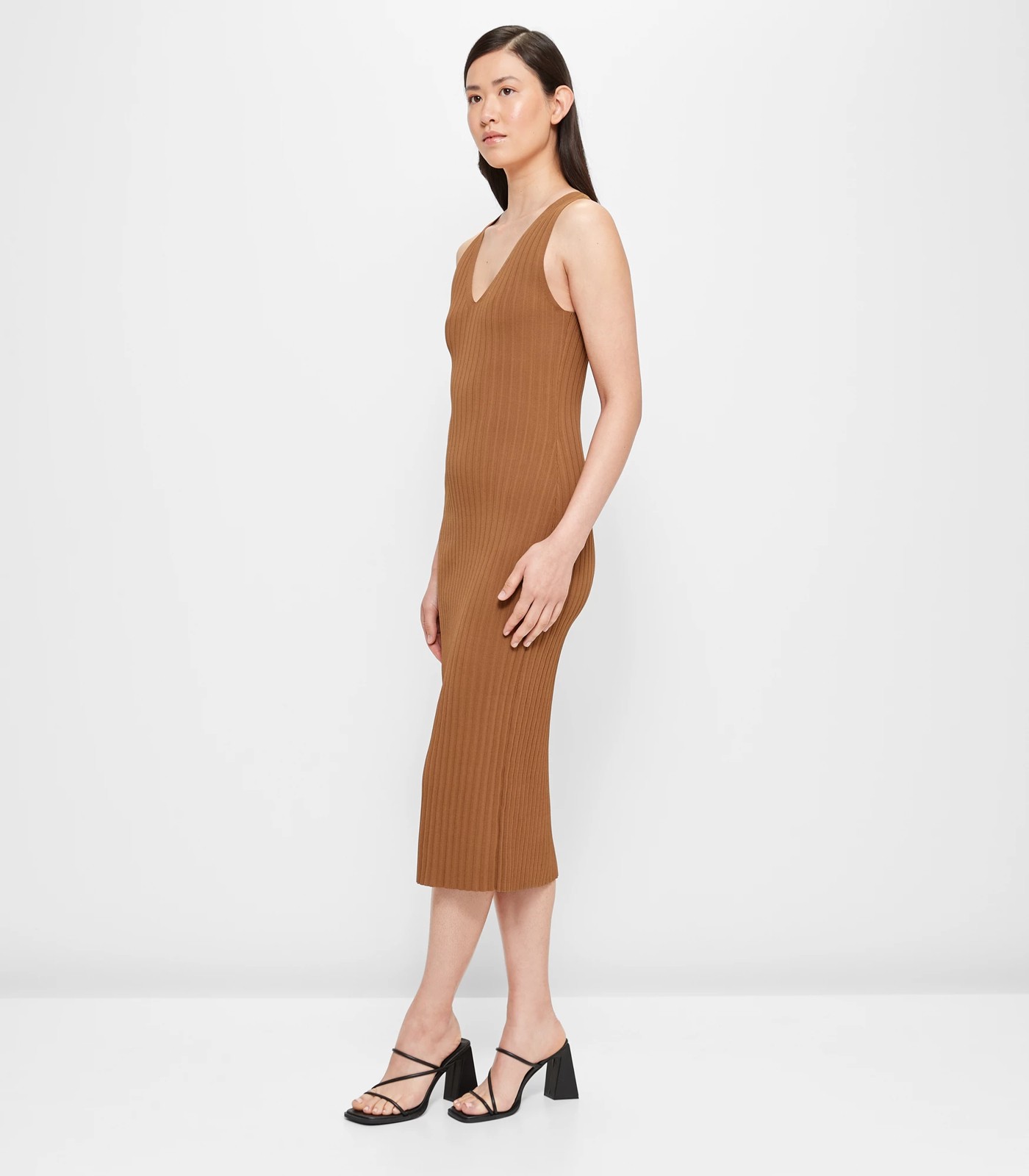 V-Neck Knit Midi Dress - Preview | Target Australia