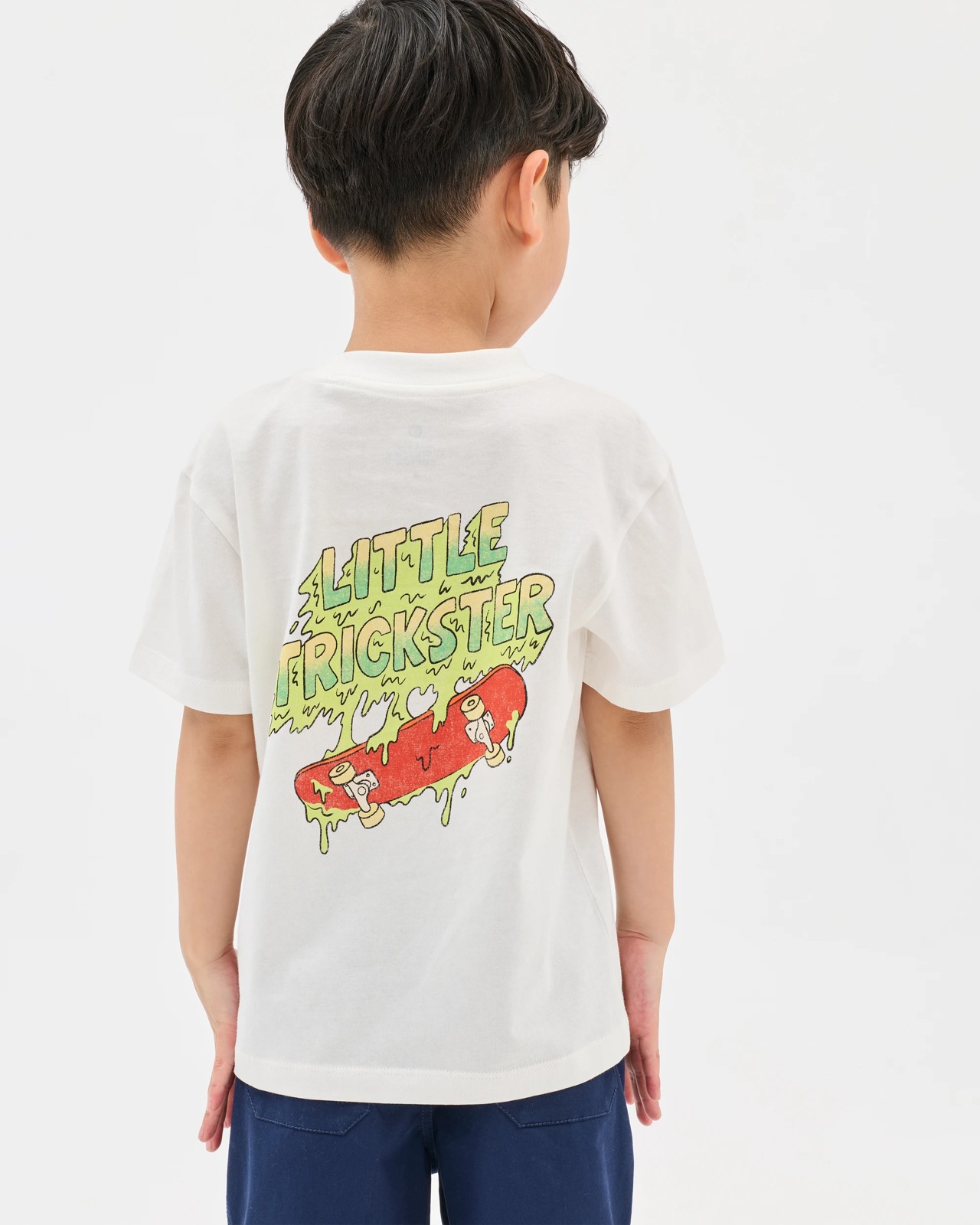 Australian Cotton Short Sleeve T-Shirt - Cream 4 of 5