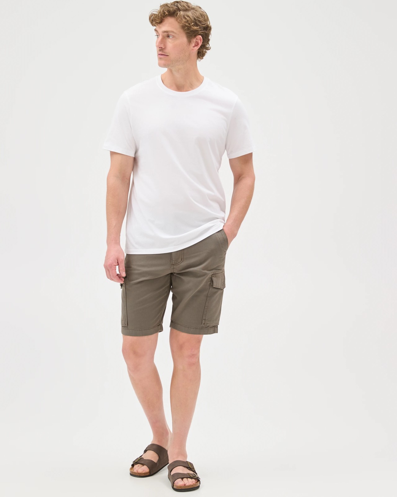 Australian Cotton Cargo Shorts - Black Olive 2 of 6