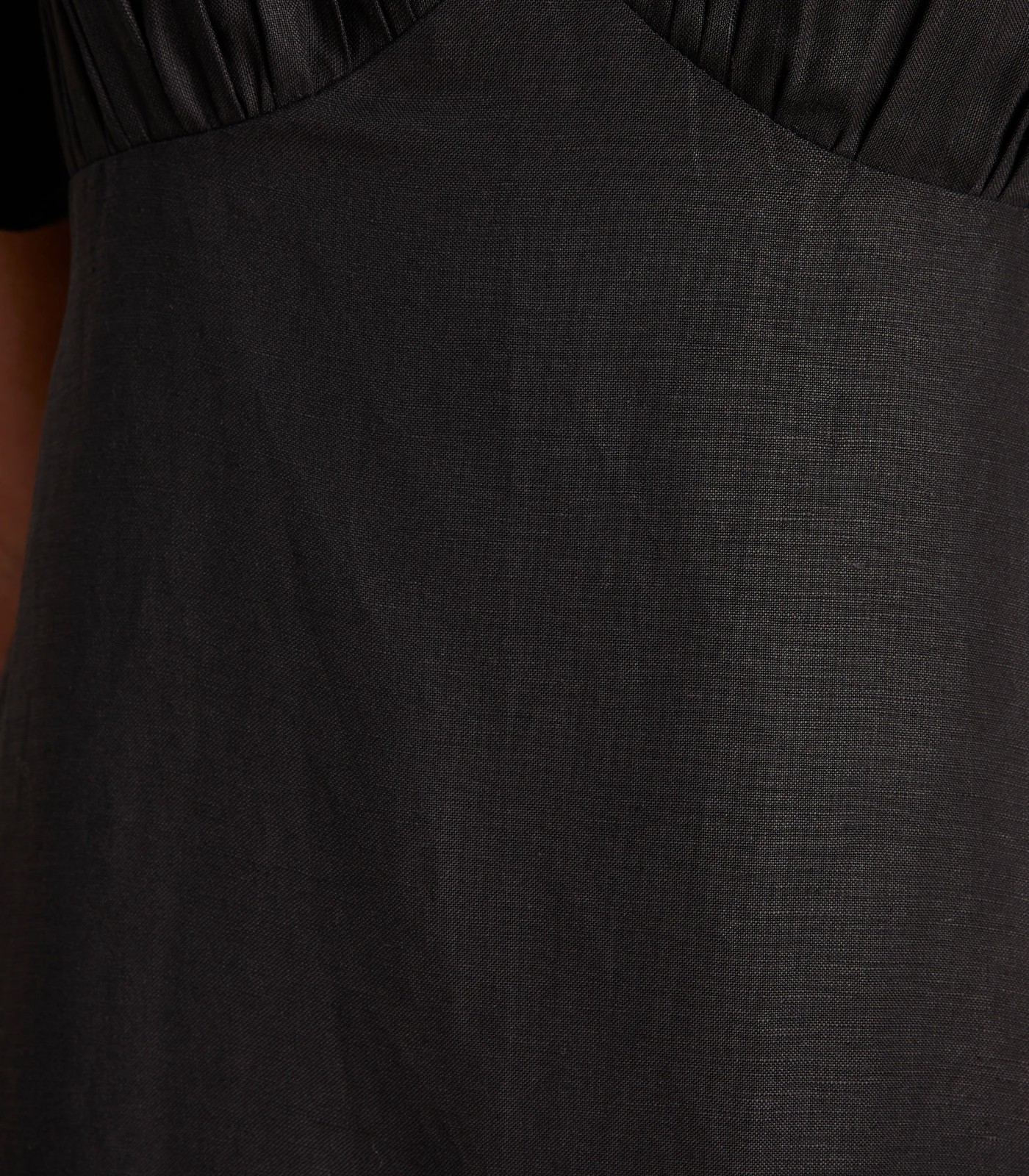European Linen Blend Puff Sleeve Midi Dress - Lily Loves 4 of 6