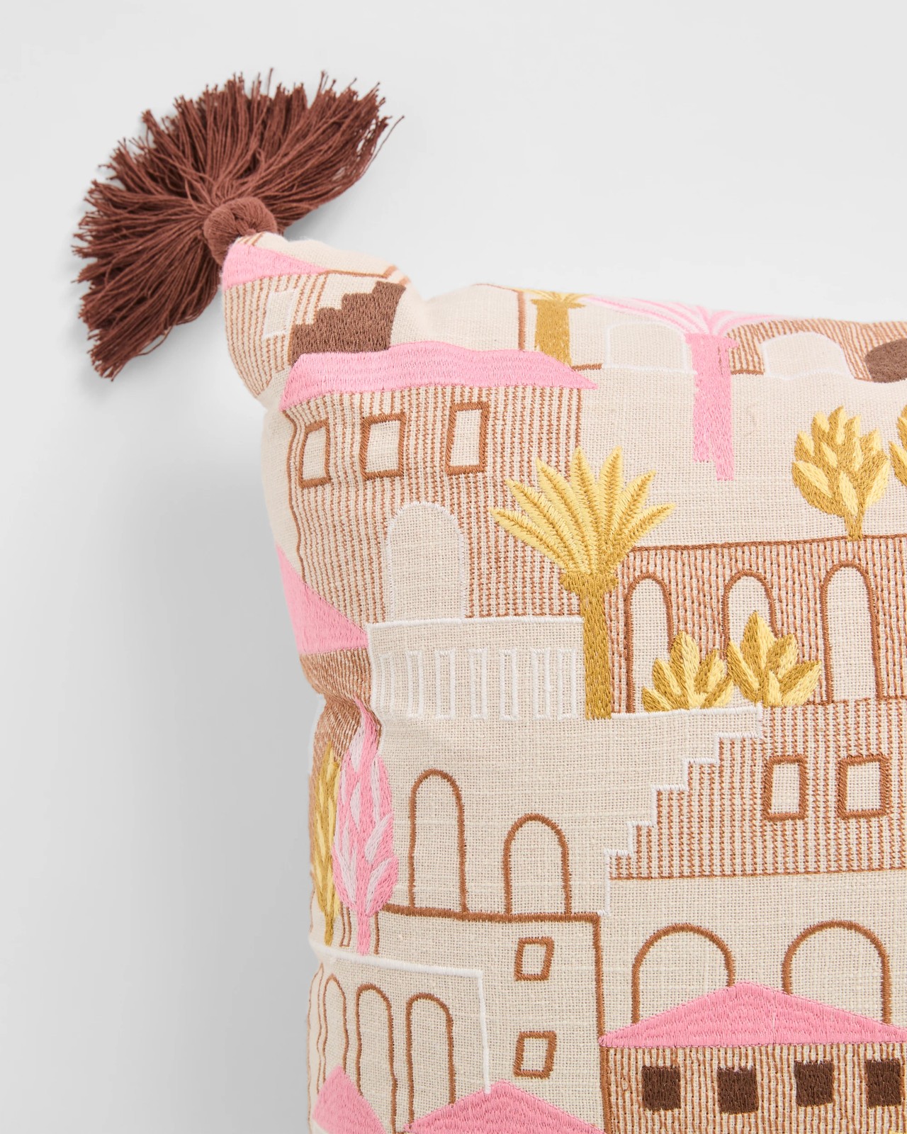 Casa Cotton Textured Cushion - Wild Rose 2 of 2