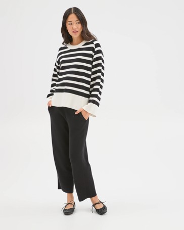 Clean Knit Crew Neck Sweater