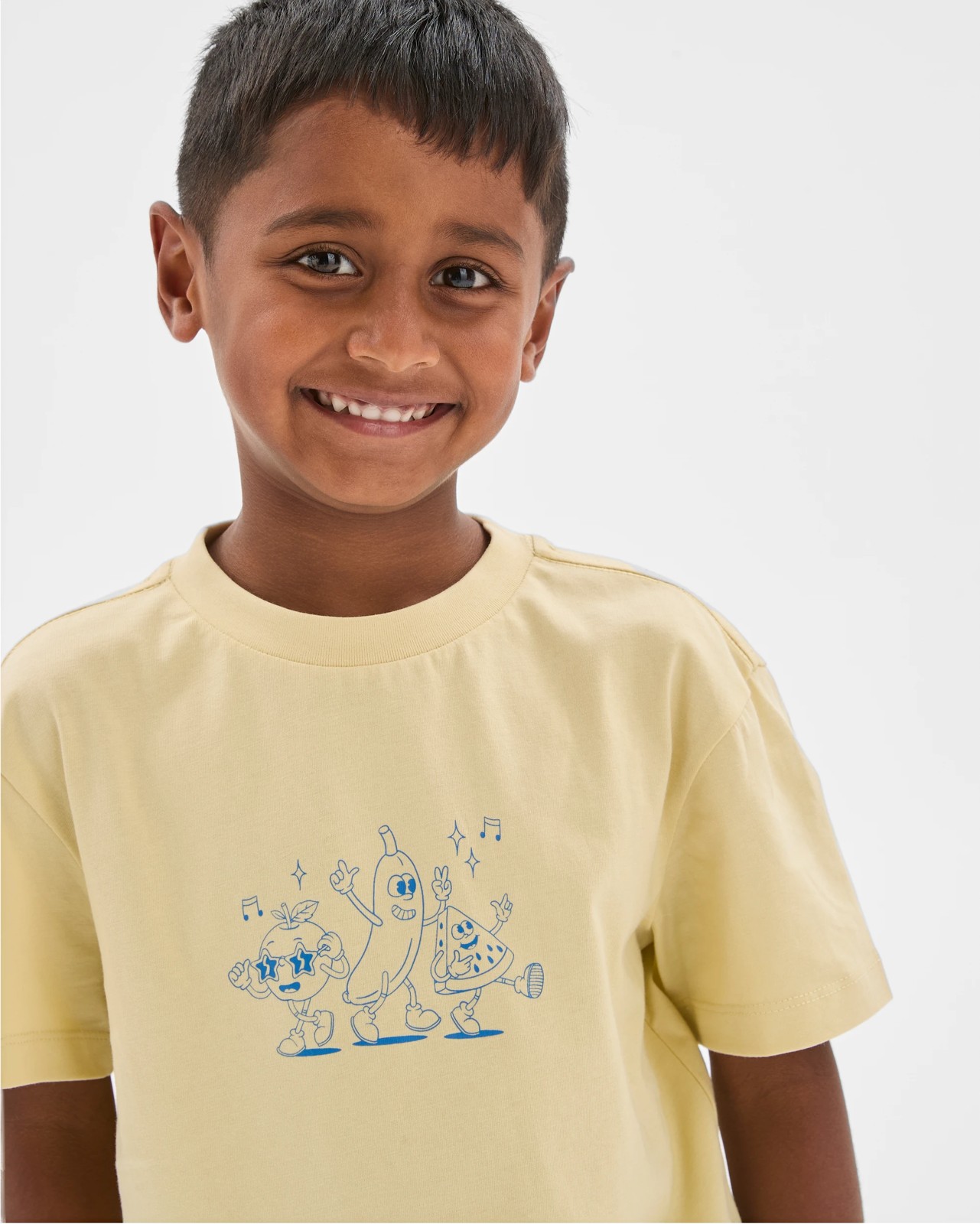 Australian Cotton Short Sleeve T-Shirt - Yellow 3 of 5
