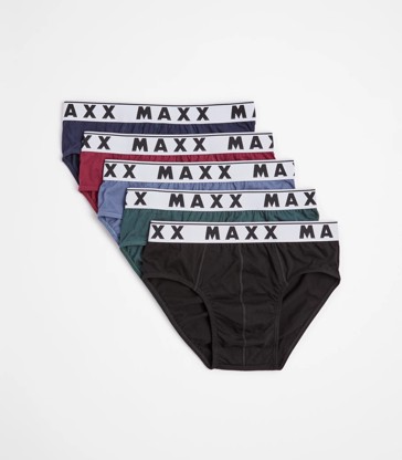 Maxx 5 Pack Hipster Briefs; Style: 155834 - Black
