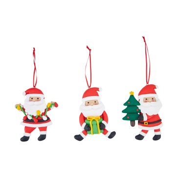 Hand Crafted Santa Decoration, Assorted - Anko