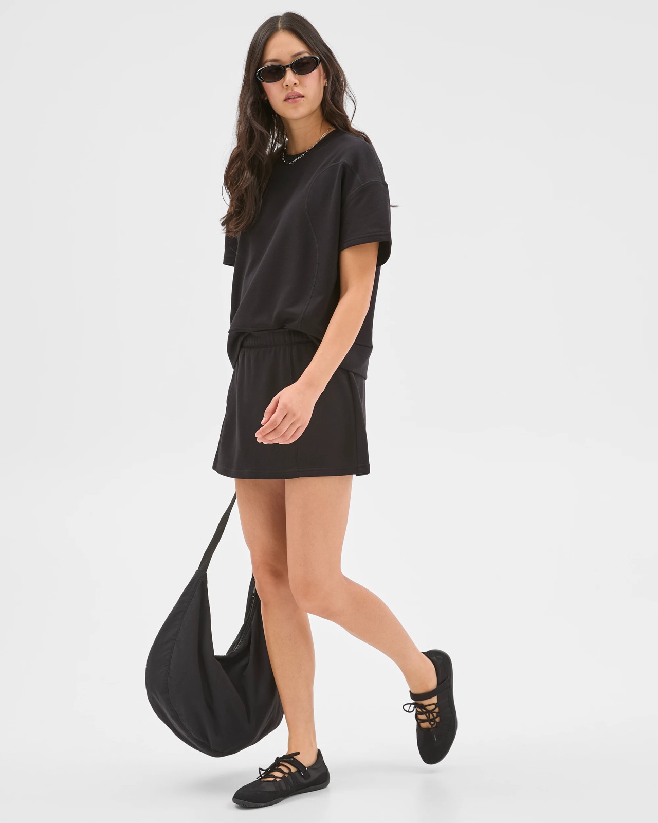 Active Australian Cotton Blend Knit Skirt - Black 3 of 6