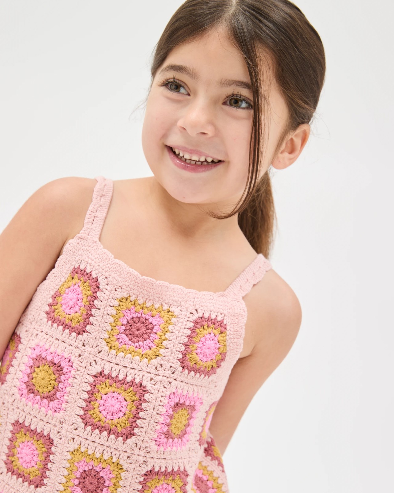 Australian Cotton Blend Crochet Tank Top and Shorts Set 3 of 6