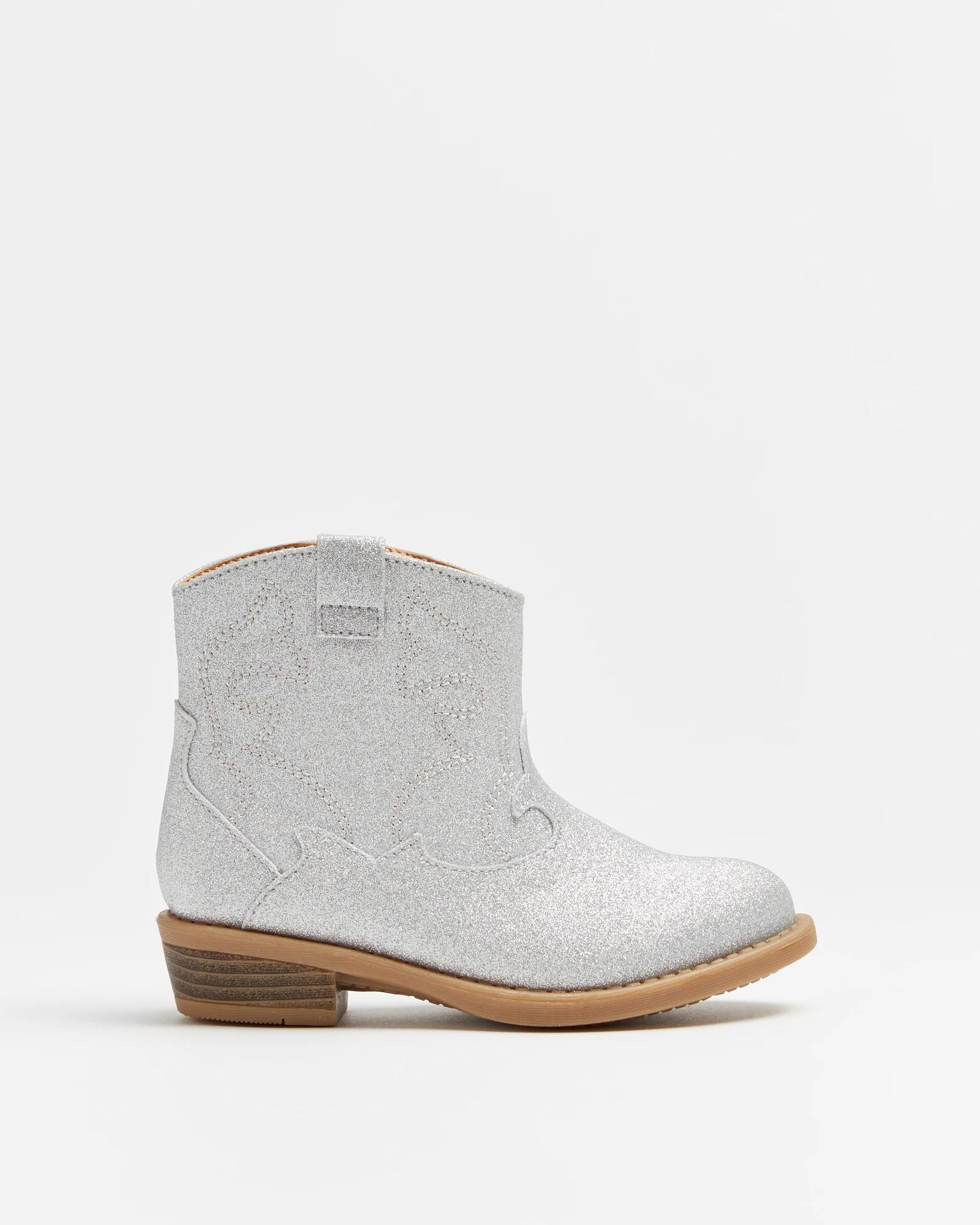 Grey deals glitter boots