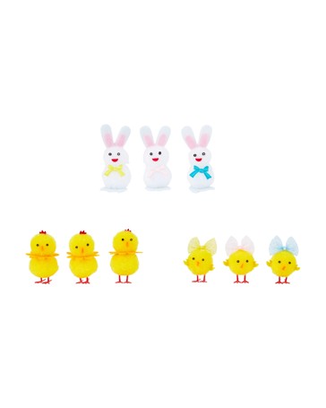 Anko 3 Pack Chenille Easter Characters- Assorted
