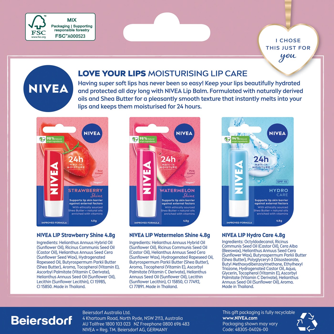 Nivea Sweet Lips Gift Pack 2 of 6