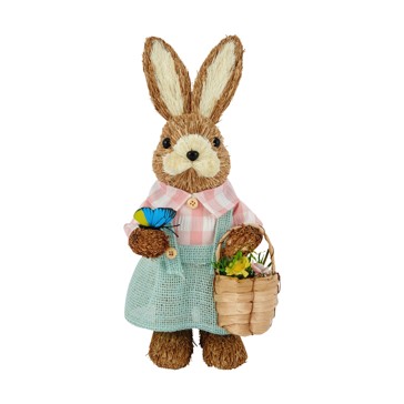 Medium Pink Sisal Bunny - Anko