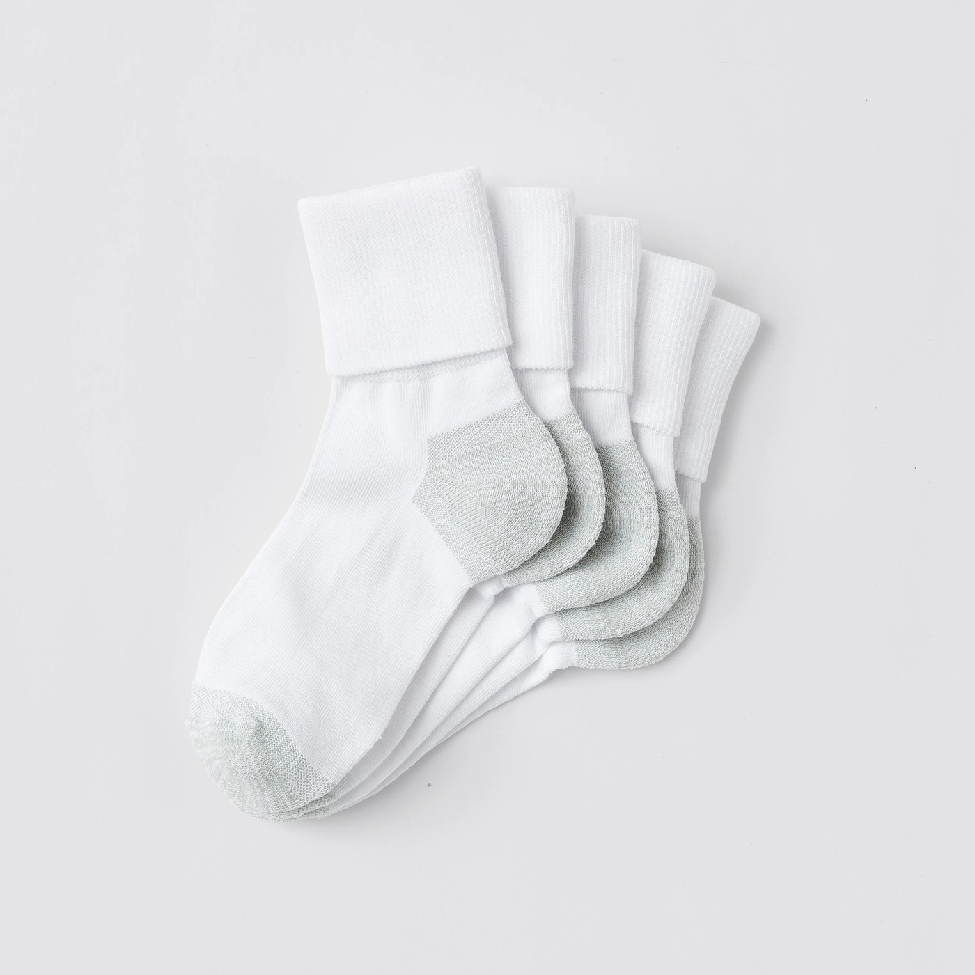 5 Pack Maxx Elevated Cuff School Socks 2 of 2