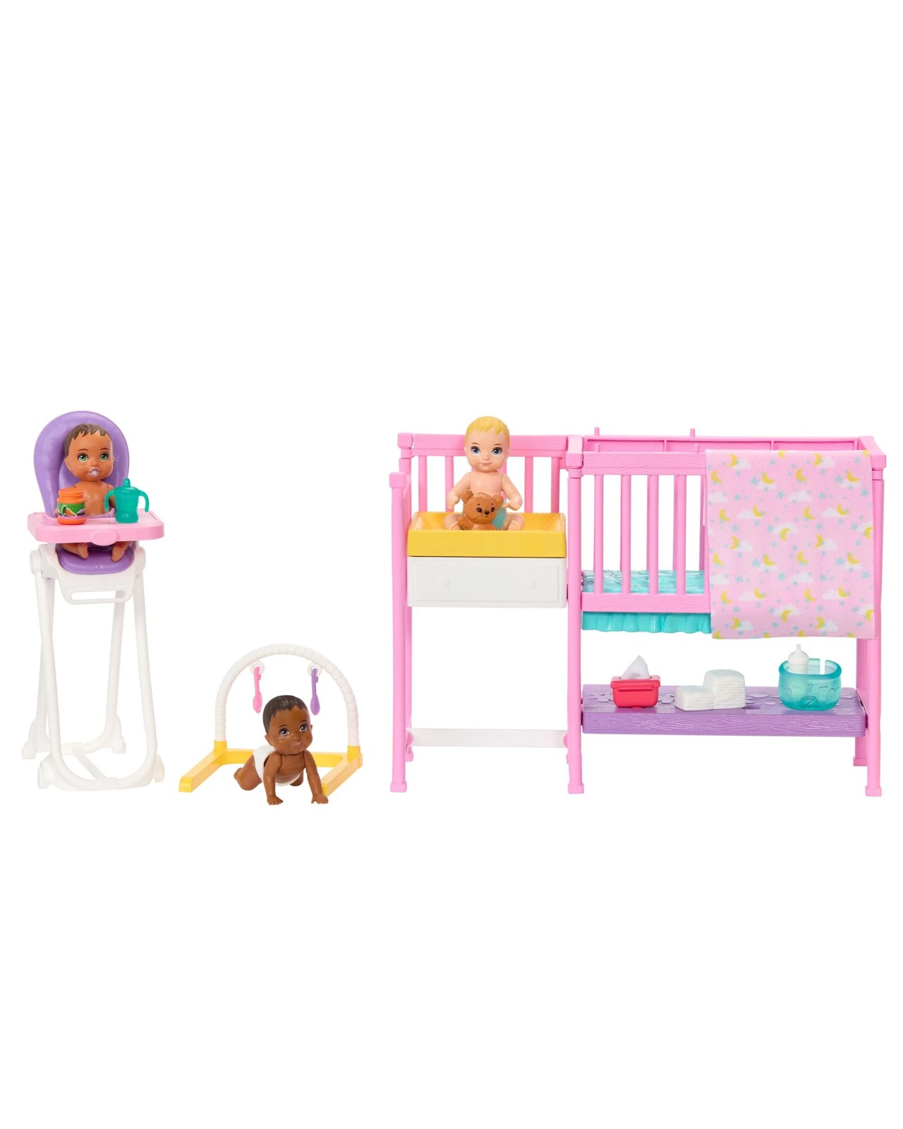 Barbie & Skipper Dolls with 3 Babies and Furniture & Accessories 6 of 6