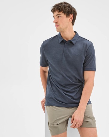 Active Textured Polo Top