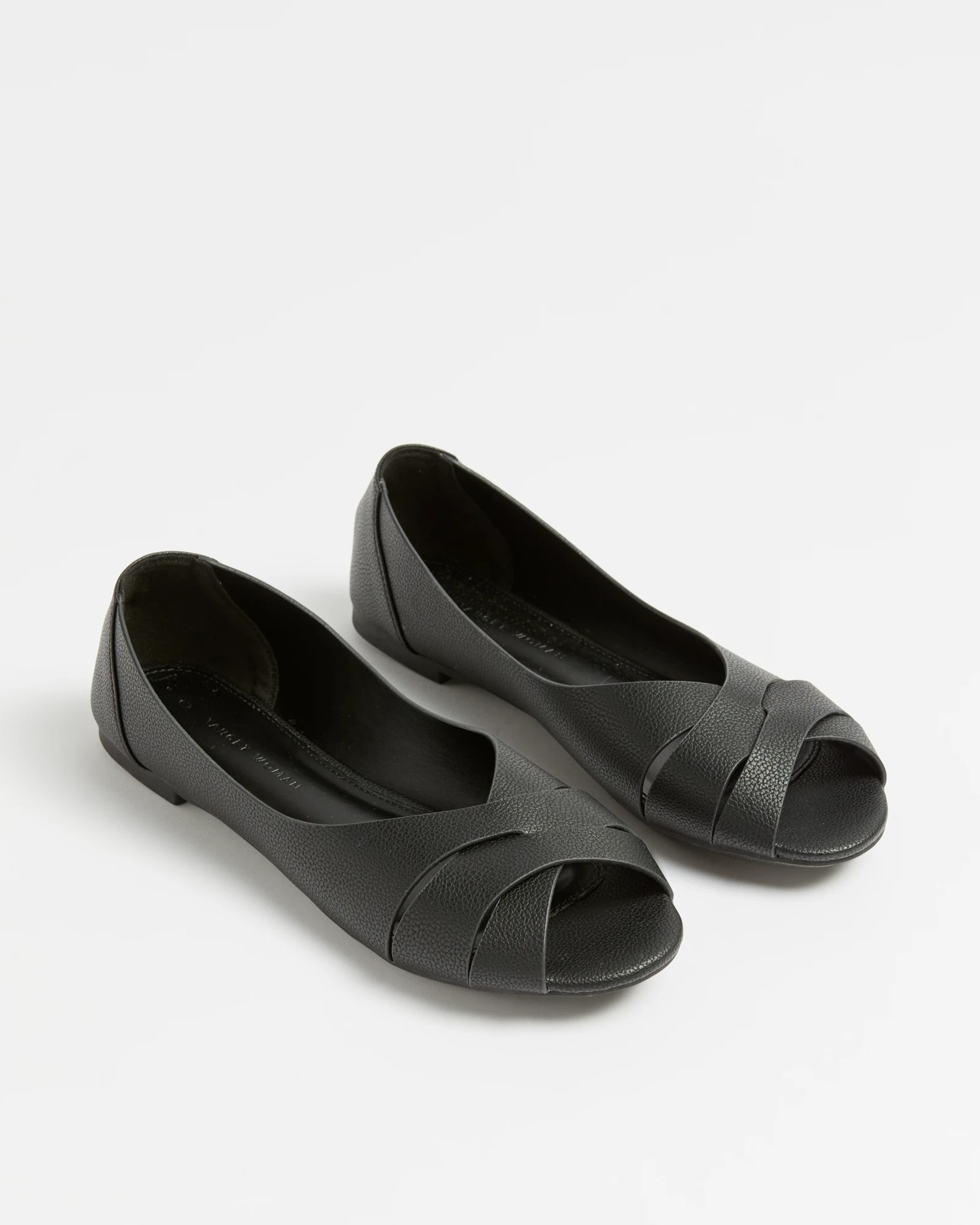 Peep toe sale flats australia