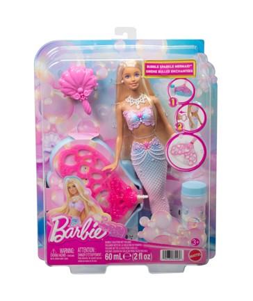 Barbie Bubble Sparkle Mermaid Doll