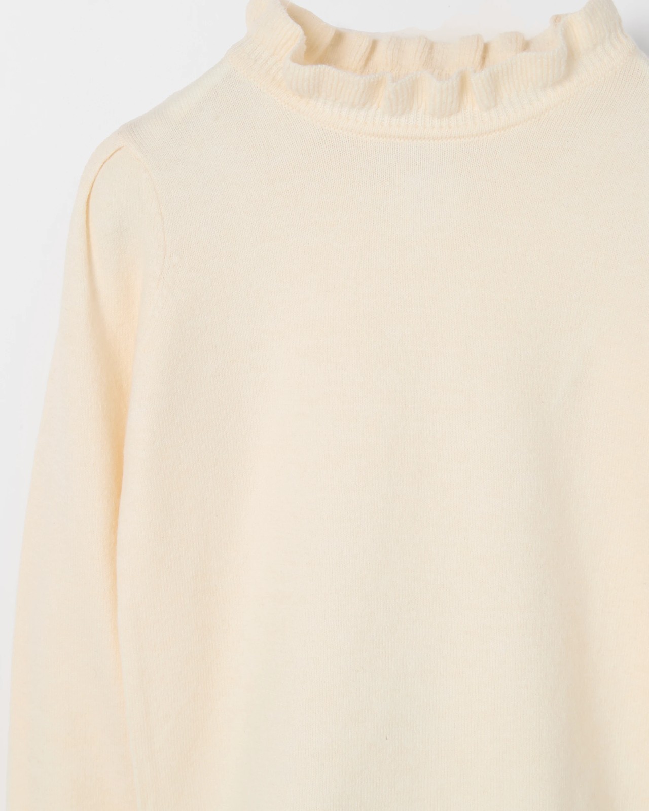 Long Sleeve Skivvy Knit Jumper - Cream 2 of 2