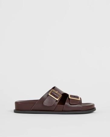Cross Over Strap Sandals - Sandy
