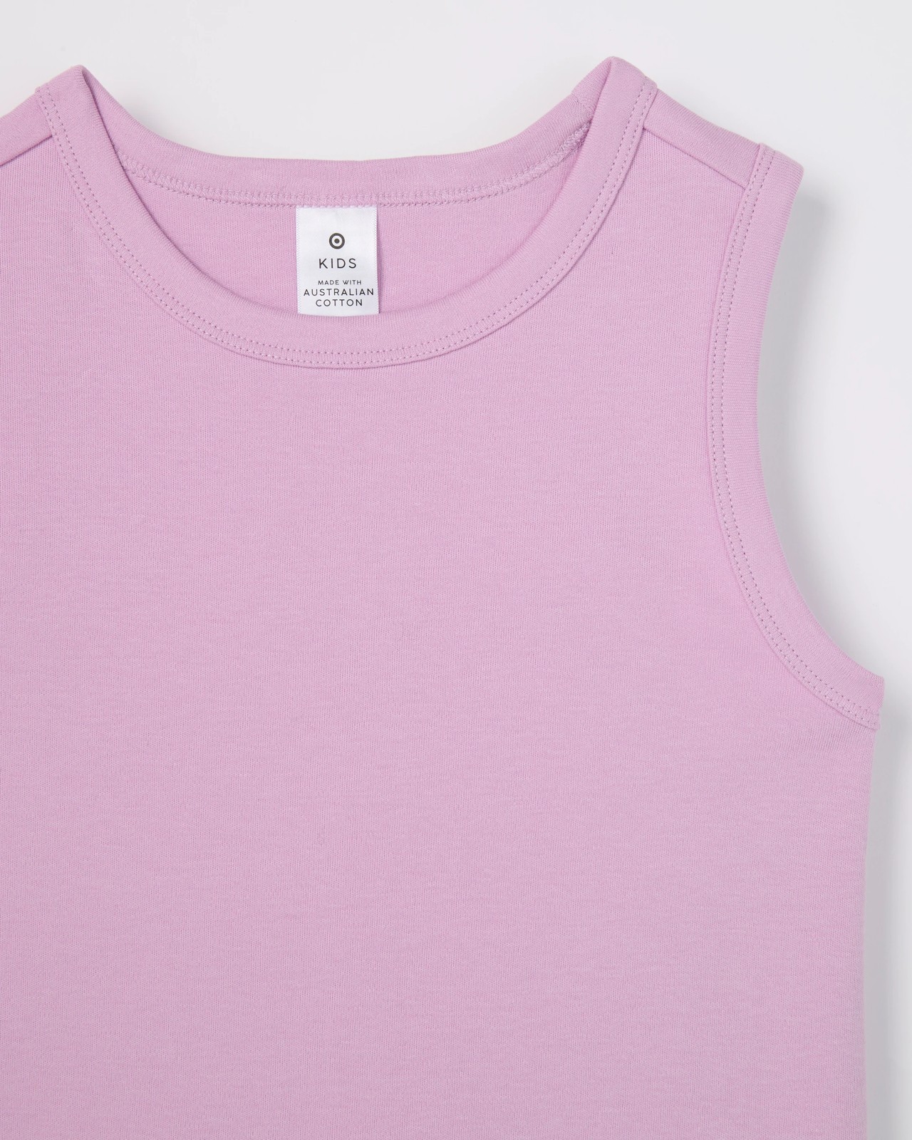 Australian Cotton Essential Interlock Tank Top - Lilac 2 of 2