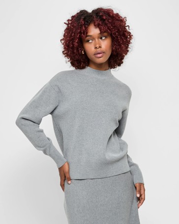 Petites Long Sleeve High Neck Jumper
