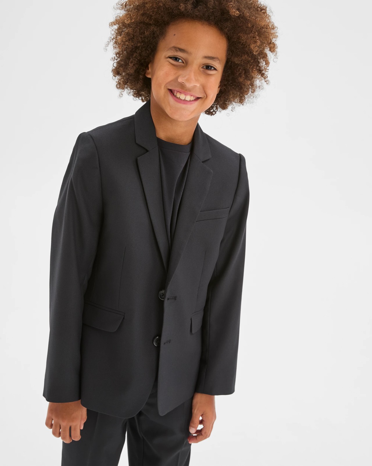 Long Sleeve Suiting Jacket - Black 2 of 6
