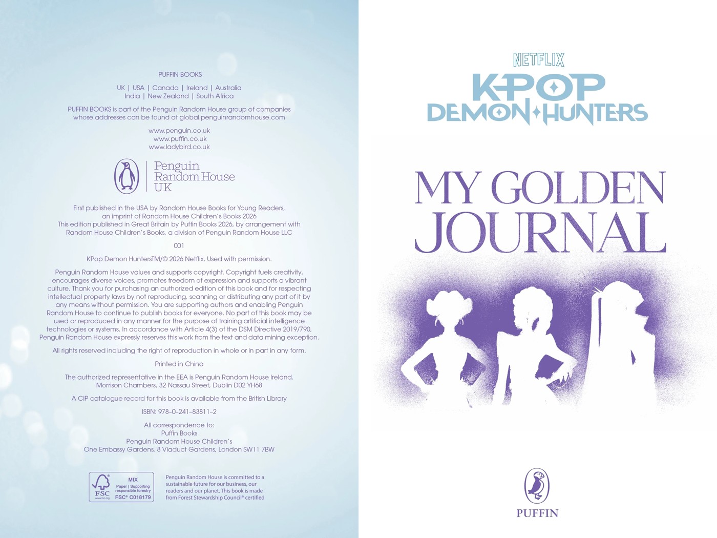 KPop Demon Hunters: My Golden Journal - Book 2 of 5