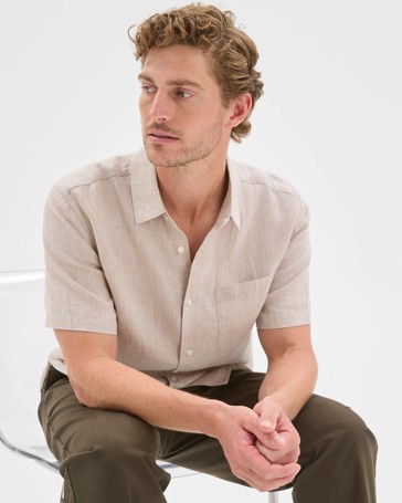 European Linen Short Sleeve Shirt