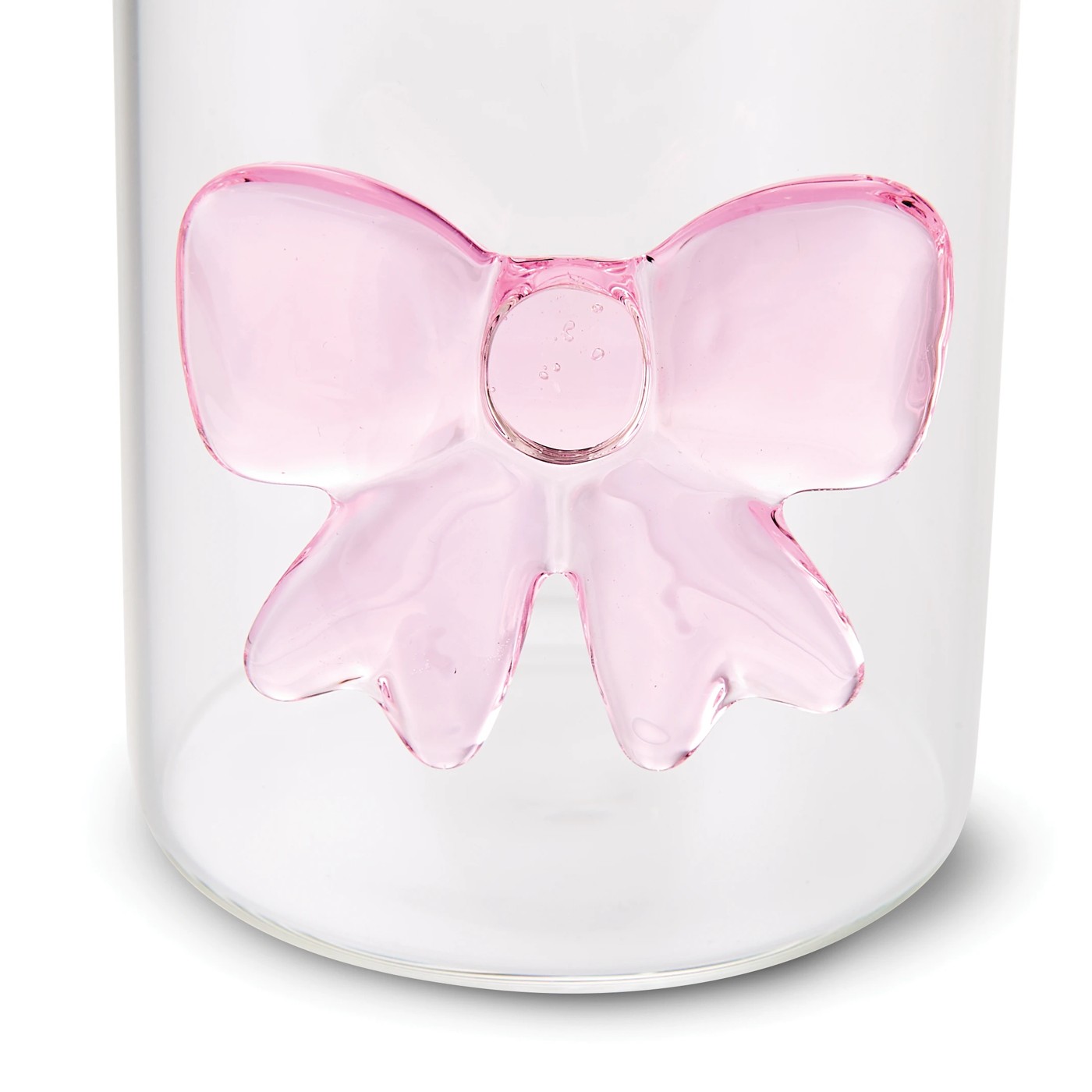 Anko 4 Pink Bow Tumbler Glasses 4 of 4