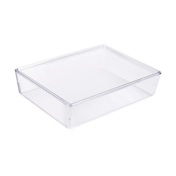 6L Smooth and Shiny Plastic Tub, Clear - Anko