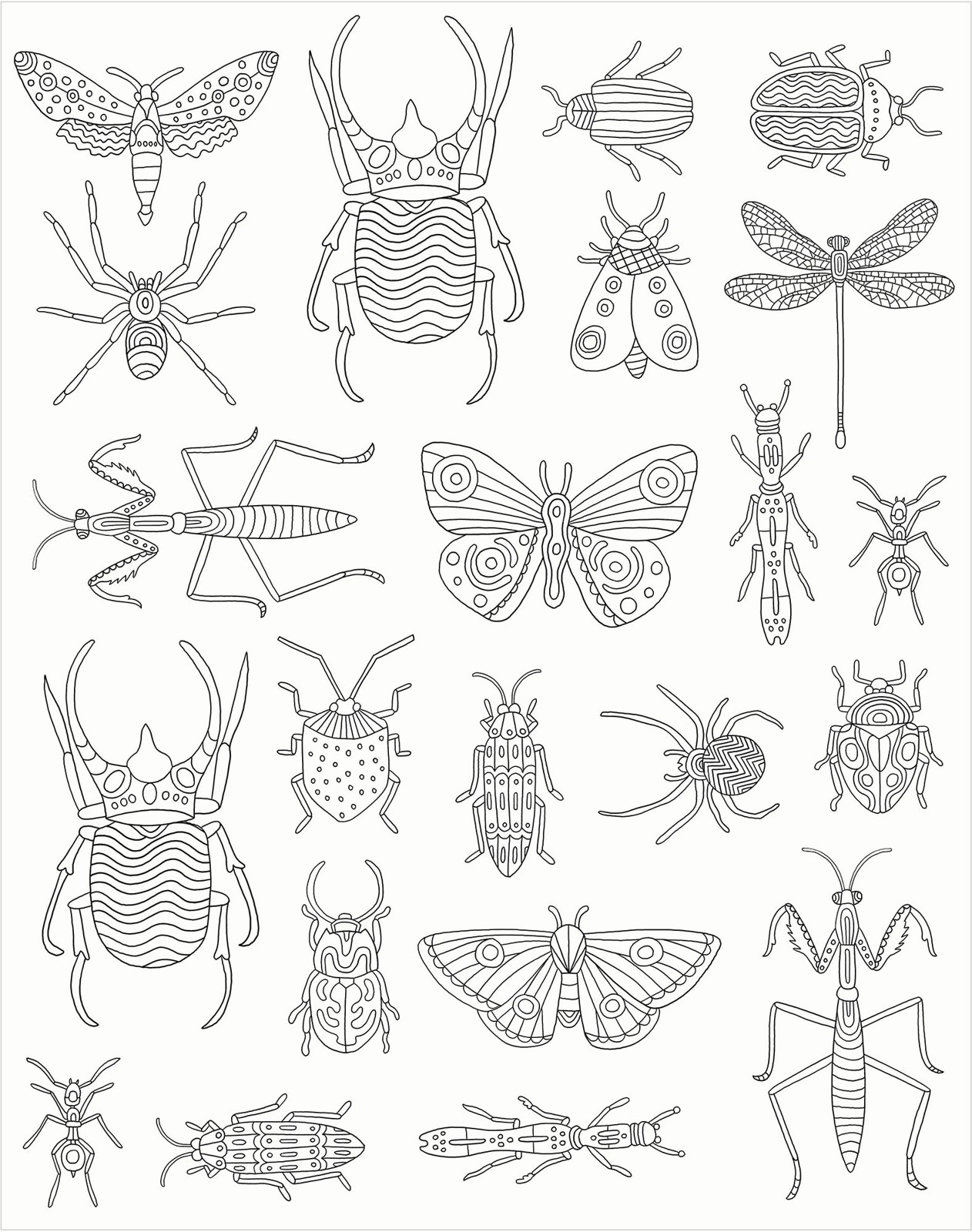 Colour-Your-Own Gallery Wall Art: Bugs - Book 3 of 5