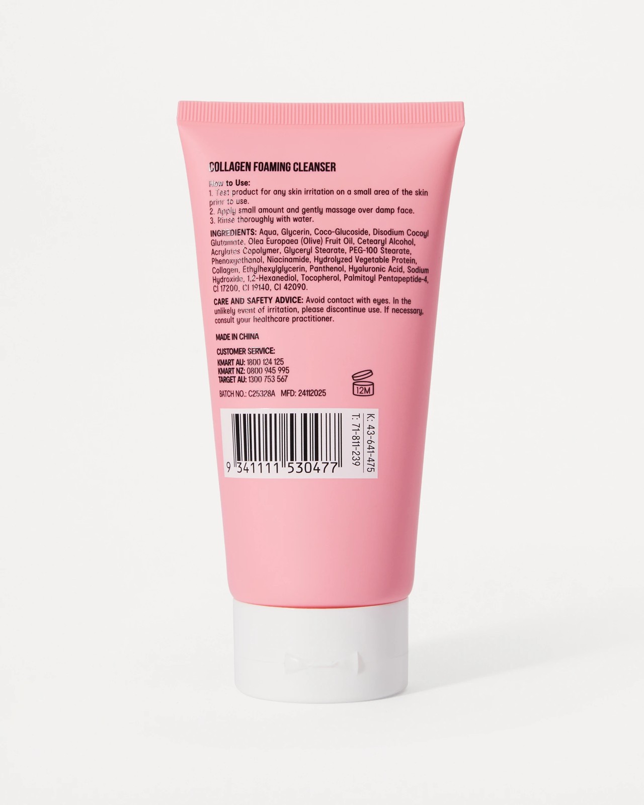 OXX Skincare Collagen Foaming Cleanser 150ml - Olea Europaea (Olive) Fruit Oil - Collagen and Niacinamide 2 of 3