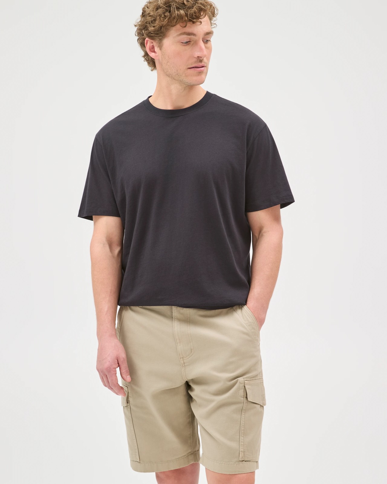 Australian Cotton Cargo Shorts - Stone 4 of 5