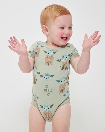 Baby Star Wars Yoda Short Sleeve Bodysuit