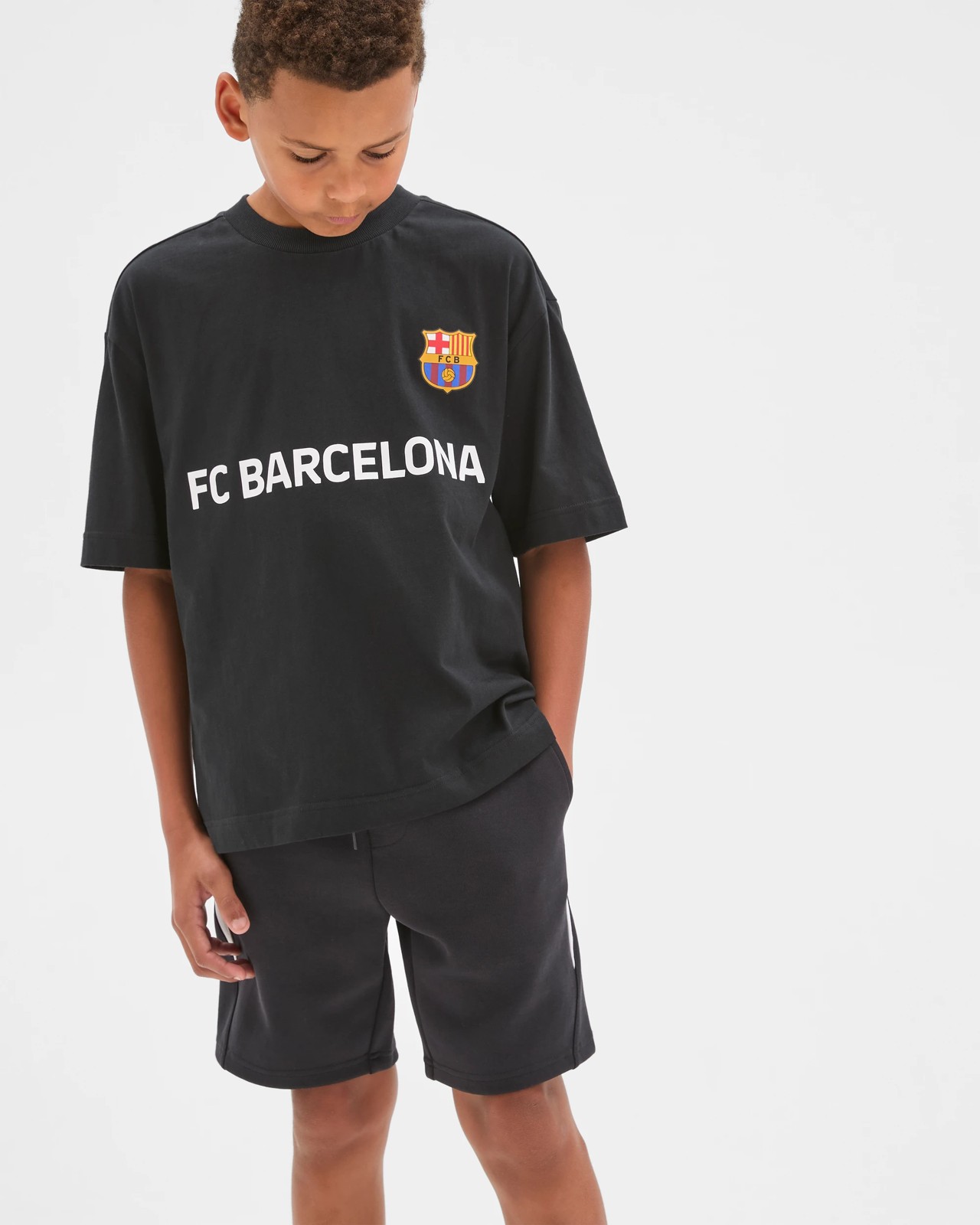 UEFA Champions League FC Barcelona Australian Cotton Oversized T-Shirt 2 of 6