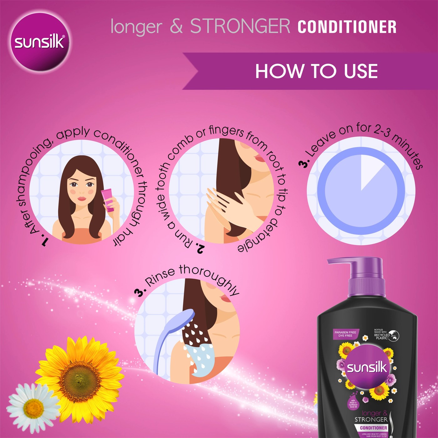 Sunsilk Co-Creations Longer & Stronger Conditioner 700ml 3 of 5