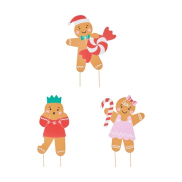 Small Christmas Gingerbread Stake, Assorted - Anko