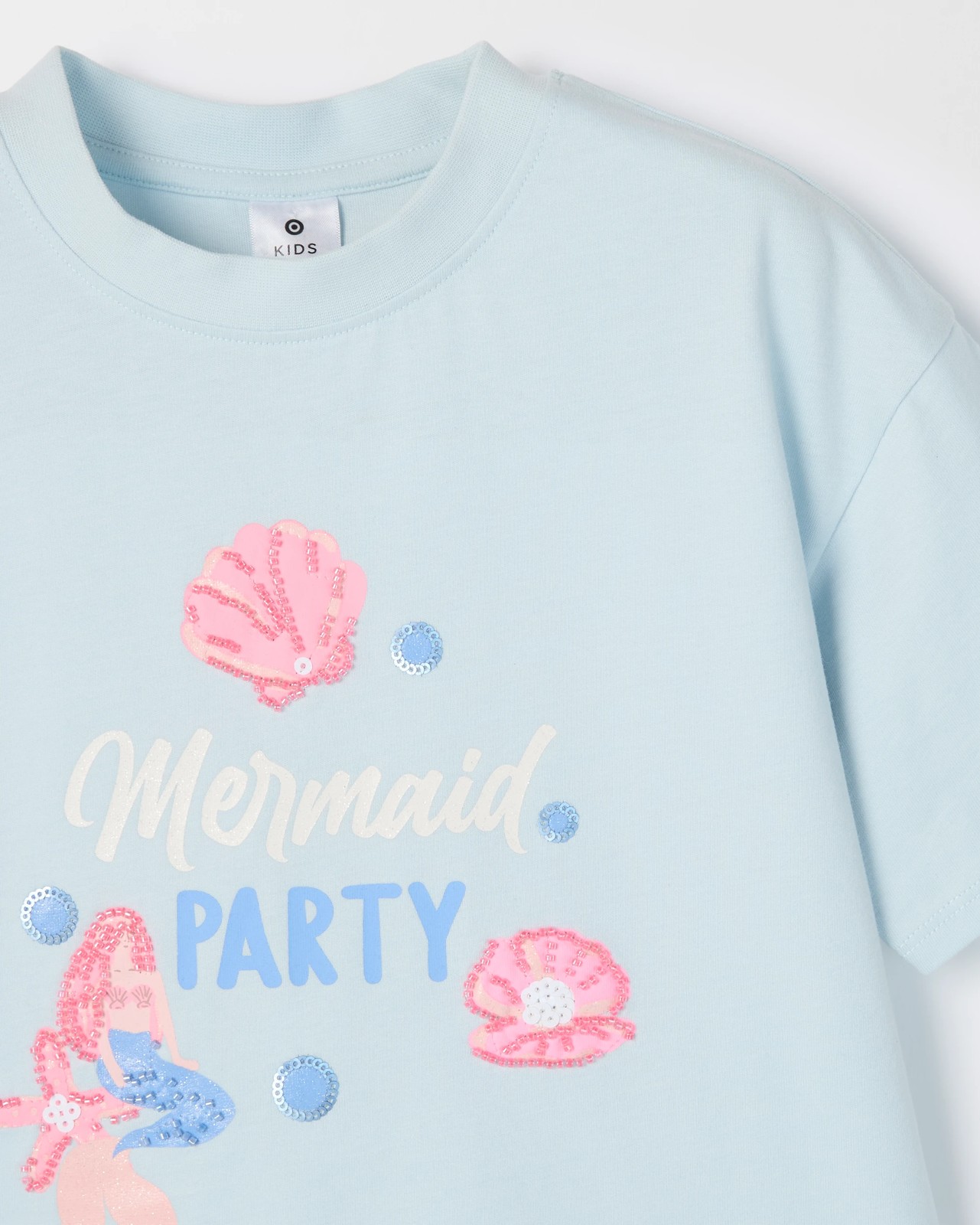 Australian Cotton Occasion T-Shirt - Mermaid Blue 2 of 2