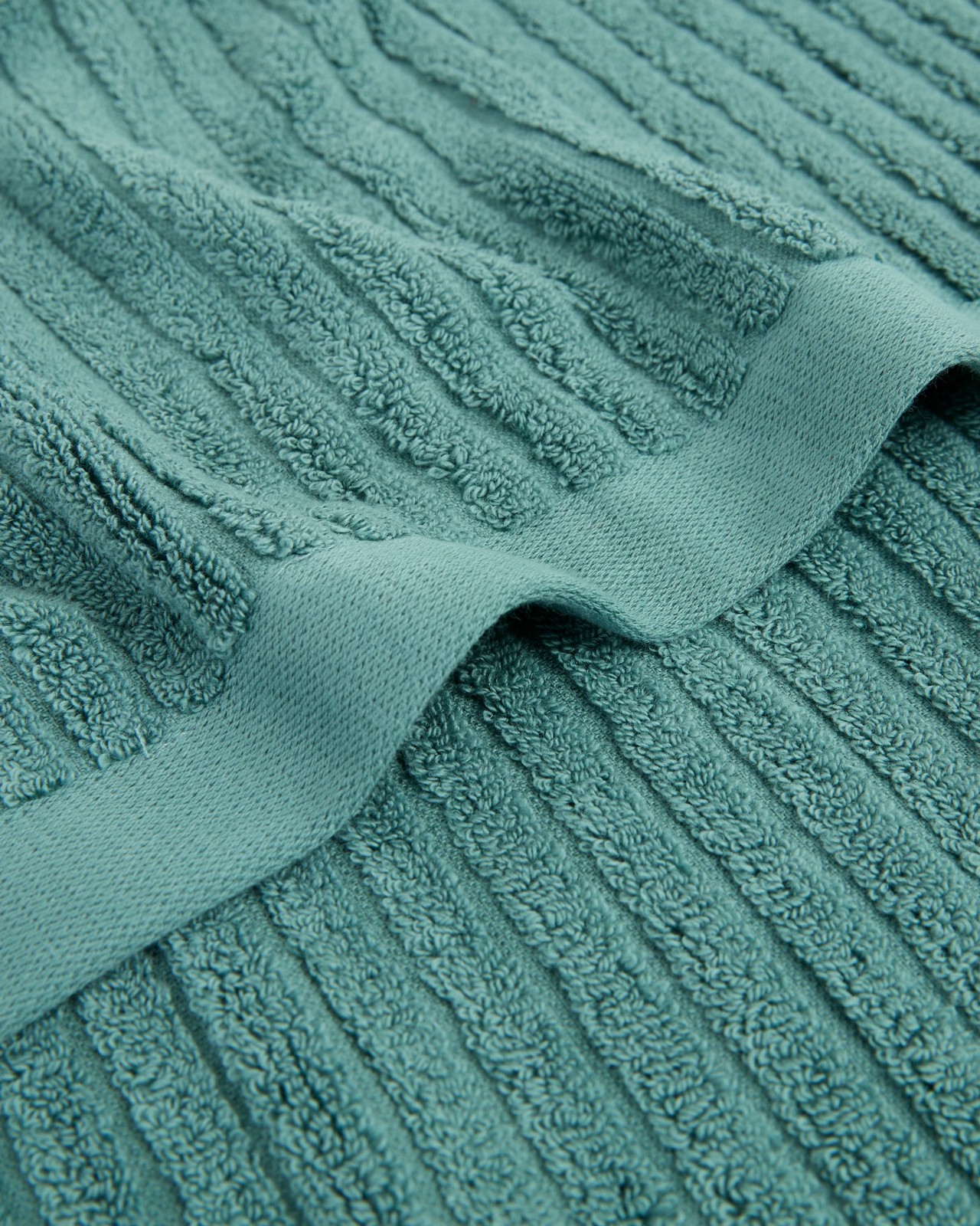 Dylan Australian Cotton Rib Bath Sheet - Adriatic Blue 2 of 3