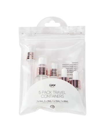 OXX Travel 5 Pack Travel Containers